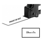 Afbeelding van Dymo S0720830 / 45803 tape zwart op wit 19 mm (huismerk) | ST45803