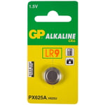 Afbeelding van GP knoopcel batterij LR9 | PX625A | alkaline | 1 stuk | GPGPPX625A