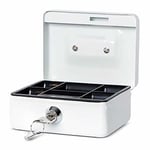 Afbeelding van Maul 5603002 stalen geldkist | metaal | wit | met slot | MAU5603002