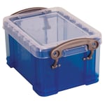 Afbeelding van Really Useful Box opbergdoos | polypropyleen | transparant blauw | 0,3 liter | UB033LB