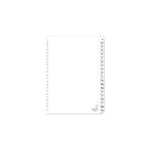 Afbeelding van Kangaro witte kartonnen indexen met A-Z tabs | A4 | karton | wit | 20 tabs | 23-gaats | KANPK420AZM