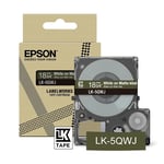 Afbeelding van Epson LK-5QWJ matte tape wit op kaki 18 mm (cartridge) | EPSC53S672089