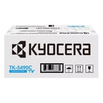Afbeelding van Kyocera TK-5490C toner cartridge cyaan hoge capaciteit (origineel) | KYOTK-5490C