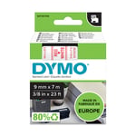 Afbeelding van DYMO S0720700 / 40915 tape rood op wit 9mm (origineel) | 40915