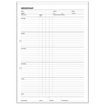 Afbeelding van Sigel Expres weekstaat | A4 | 50 vel | 2-gaats | SIG30256