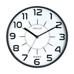 Afbeelding van Unilux Pop wandklok | kunststof | zwart | 28 cm | UNI400094281