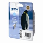 Afbeelding van Epson T5595 inktcartridge licht cyaan (origineel) | EPST559540