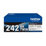 Afbeelding van Brother TN-242BK toner cartridge zwart 2 stuks (origineel) | BRB-TN242BKTWIN