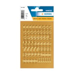 Afbeelding van Herma 4184 0-9 etiketten | 12 mm | goud | 63 etiketten | HER4184