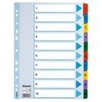 Afbeelding van Esselte 100161 A4 index | karton | 1-10 | 11-gaats | ESS100161