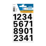 Afbeelding van Herma 4168 0-9 etiketten | 25 mm | zwart | 32 etiketten | HER4168