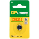 Afbeelding van GP knoopcel batterij CR1216 | lithium | 1 stuk | GPGPCR1216
