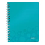 Afbeelding van Leitz collgeblok 4639 WOW | A5 | gelinieerd | ijsblauw metallic | 80gr. | 80 vel | LEI46390051
