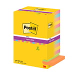 Afbeelding van 3M Post-it notes | 76 x 127 mm | assorti | 16 stuks | 3M7100236590
