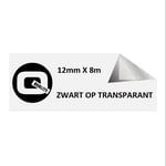 Afbeelding van Brother TZe-131 tape zwart op transparant 12mm x 8m (huismerk) | STTZe-131