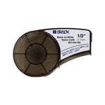 Afbeelding van Brady M21-500-499 tape nylonweefsel | zwart op wit | 12,7mm x 4,88m | BRAM21-500-499
