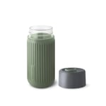 Afbeelding van Black+Blum reisbeker | glas | 340 ml | grijs/olijfgroen | BBTC-GR010