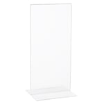 Afbeelding van Deflecto folderhouder met T-voet | 1/3 A3 | acryl | transparant | staand | DE45101