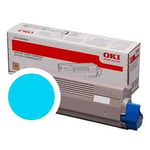 Afbeelding van OKI 46861307 toner cartridge cyaan hoge capaciteit (origineel) | OKI46861307