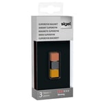 Afbeelding van Sigel glasmagneet | SuperDym | metallic | kubus | 11 x 11 x 11x mm | 3 stuks | SIGSI-GL724