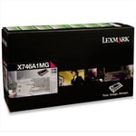 Afbeelding van Lexmark X746A1MG toner cartridge magenta (origineel) | LEXX746A1MG