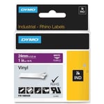 Afbeelding van DYMO 1805428 IND Rhino tape vinyl wit op paars 24mm (origineel) | DYM1805428