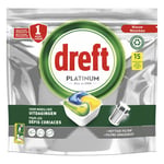 Afbeelding van Dreft All-in-One Platinum vaatwastabletten | Citroen | 15 stuks | QC-DR-06131
