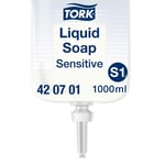Afbeelding van Tork 420701 vloeibare zeep voor gevoelige huid | geschikt voor Tork S1 dispenser | 1 liter | TOR420701