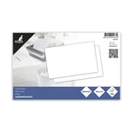 Afbeelding van Kangaro K-6104-WI systeemkaart | blanco | wit | 200 x 125 mm | 100 stuks | KANK-6104-WI