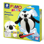 Afbeelding van Fimo 8035 18 funny penguin | kids set | boetseerklei | 84 gram | STA803518
