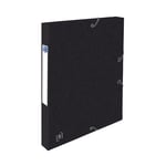 Afbeelding van Oxford elastobox Top File+ | A4 | karton | zwart | 25 mm | tot 200 vel | OXF400114363