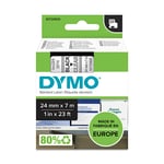 Afbeelding van DYMO S0720920 / 53710 tape zwart op transparant 24mm (origineel) | 53710