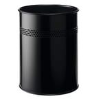 Afbeelding van Durable 330001 vuilnisbak | metaal | geperforeerd | zwart | 15 liter | DUR330001