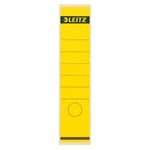 Afbeelding van Leitz 1640 rugetiketten | geel | zelfklevend | breed | 61 mm x 285 mm | 10 etiketten | LEI16400015