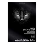 Afbeelding van Aurora BL43 tekenblok | A4 | 120 gr. | 20 vel | zwart papier | AURBL43