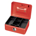 Afbeelding van Maul 5603025 stalen geldkist | metaal | rood | met slot | MAU5603025