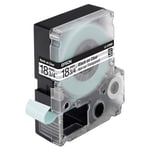 Afbeelding van Epson LC-5TBN9 tape zwart op transparant 18 mm origineel | EPSLC-5TBN918