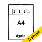 Afbeelding van Djois informatiekader | A4 | zwart | met dichte haak | 5 stuks | DJO154507