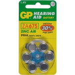 Afbeelding van GP PR44 gehoorapparaat batterij | ZA675 | blauw | 6 stuks | GPGPZA675