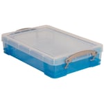 Afbeelding van Really Useful Box opbergdoos | polypropyleen | transparant blauw | 4 liter | UB4LTB