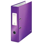 Afbeelding van Leitz 180 WOW ordner | A4 | karton | paars metallic | 80 mm | LEI10050062