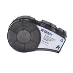 Afbeelding van Brady M21-136-499 tape nylonweefsel zwart op wit 38,10 mm x 19,05 mm (origineel) | BRAM21-136-499