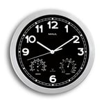 Afbeelding van Maul MAULdrive radiogestuurde wandklok | kunststof | grijs met zwart | 30 cm | MAU9059095