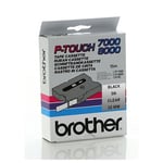 Afbeelding van Brother TX-131 tape zwart op transparant 12mm x 8m (origineel) | BROTX-131