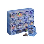 Afbeelding van Really Useful Box muurkubus | polypropyleen | transparant | 16 x 0,14 liter | UB14ORC
