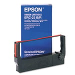Afbeelding van Epson ERC-23 B/R inktlint zwart / rood (origineel) | EPSERC23BR
