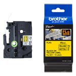 Afbeelding van Brother FLe-6511 vlagtape zwart op geel 21mm x 45mm (origineel) | BROFLE6511