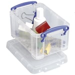 Afbeelding van Really Useful Box opbergdoos | polypropyleen | transparant | 0.7 liter | UB07LC
