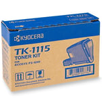Afbeelding van Kyocera TK-1115 toner cartridge zwart (origineel) | KYOTK-1115