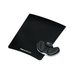 Afbeelding van Fellowes 9180301 Health-V Fabrik palmsteun/muismat | PU-schuim | zwart | FEL9180301